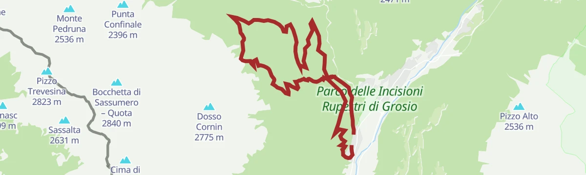 Route map: Cornin Bike Trail
